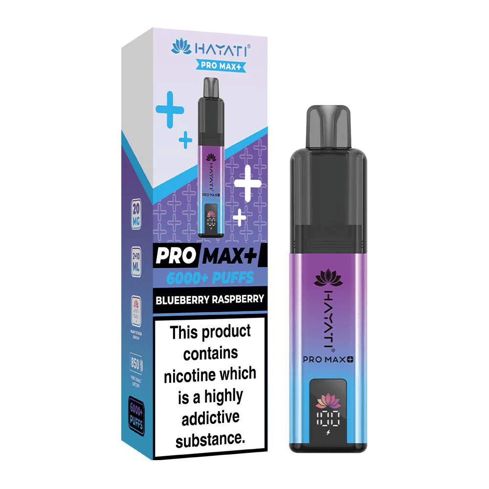 Hayati Pro Max Plus 6000 Puffs Disposable Vape Blueberry Raspberry Flavour
