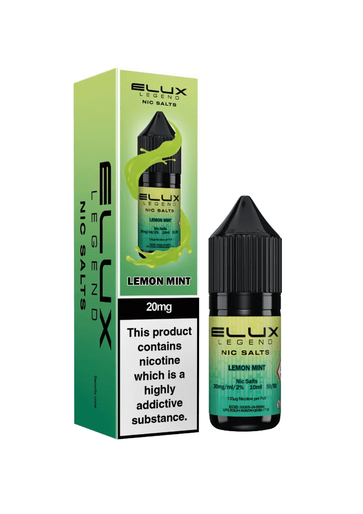 Elux Legend Nic Salts E-Liquid Lemon Mint Flavour