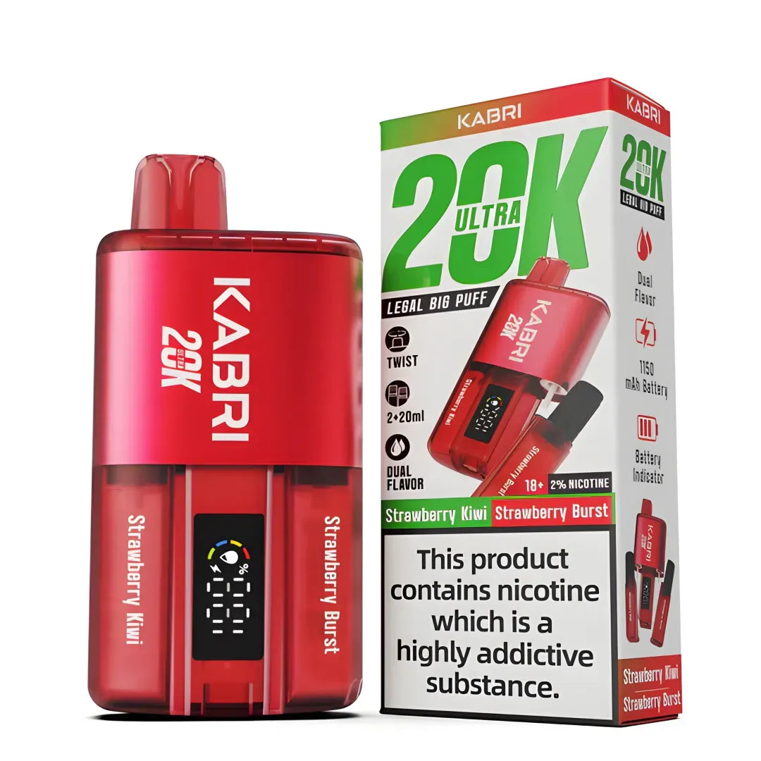 Kabri Ultra 20k Strawberry Kiwi & Strawberry Burst