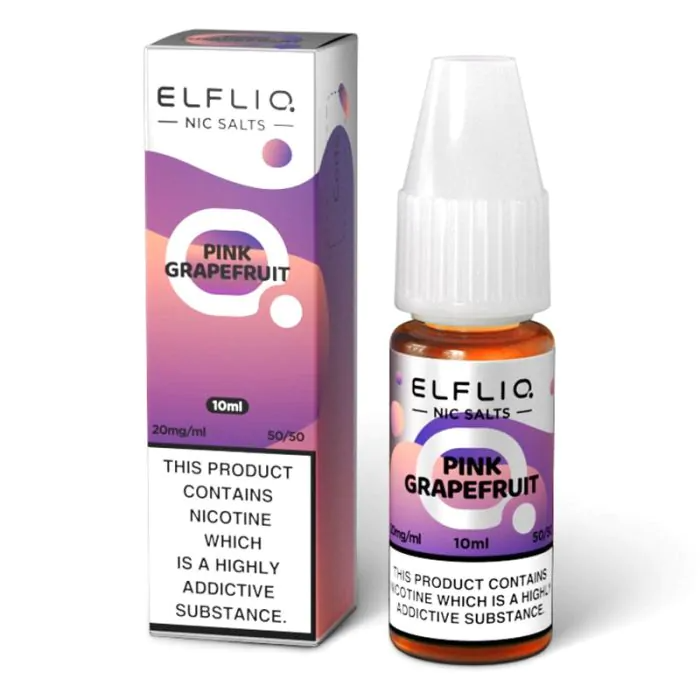 ELFLIQ Nic Salts E-liquid Pink GrapeFruit Flavour