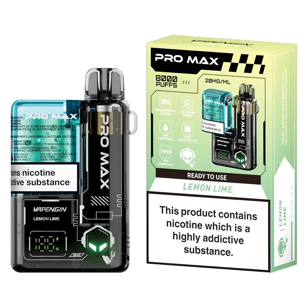 Vapengin Pro Max 8000 Lemon Lime Flavour