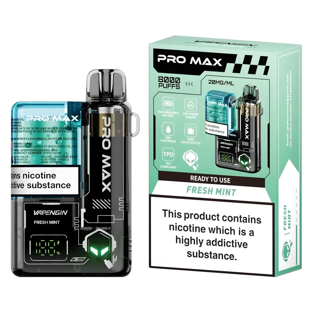 Vapengin Pro Max 8000 Fresh Mint Flavour