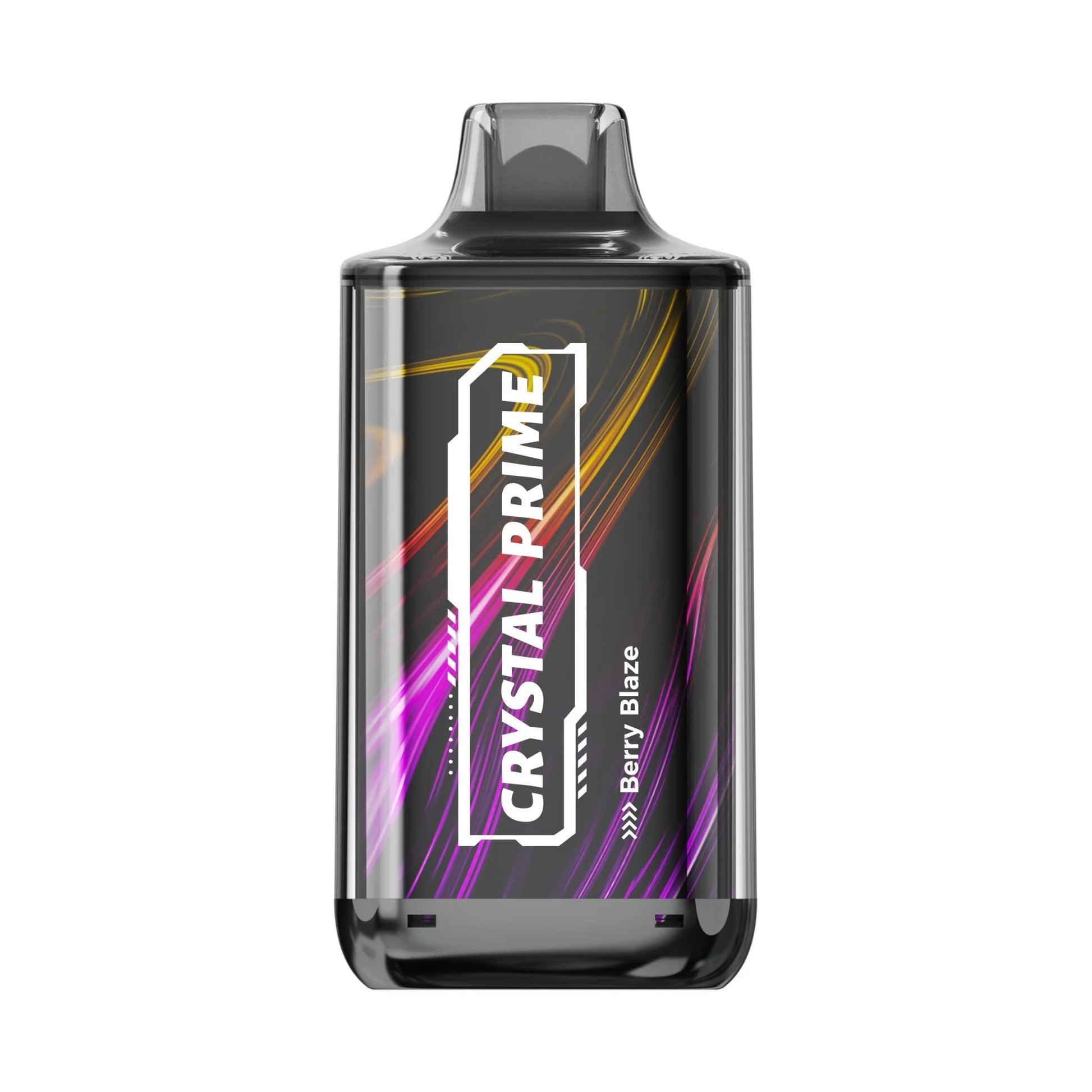 Crystal Prime Deluxe 18000 Berry Blaze vape device with colorful design on a white background