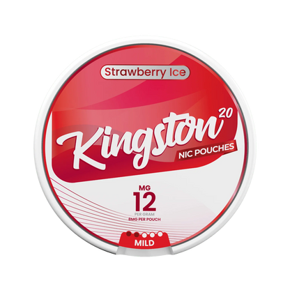 Kingston Snus Nicotine Pouches 12mg Strawberry Ice Flavour