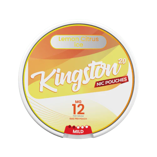 Kingston Snus Nicotine Pouches 12mg Lemon Citrus Ice Flavour