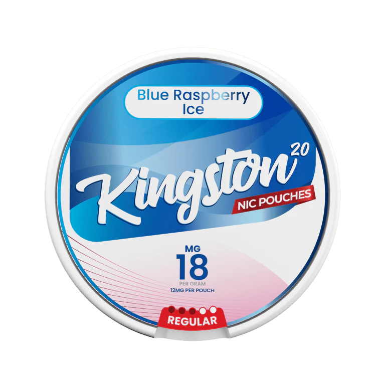 Kingston Snus Nicotine Pouches 18mg Blue Raspberry Ice Flavour