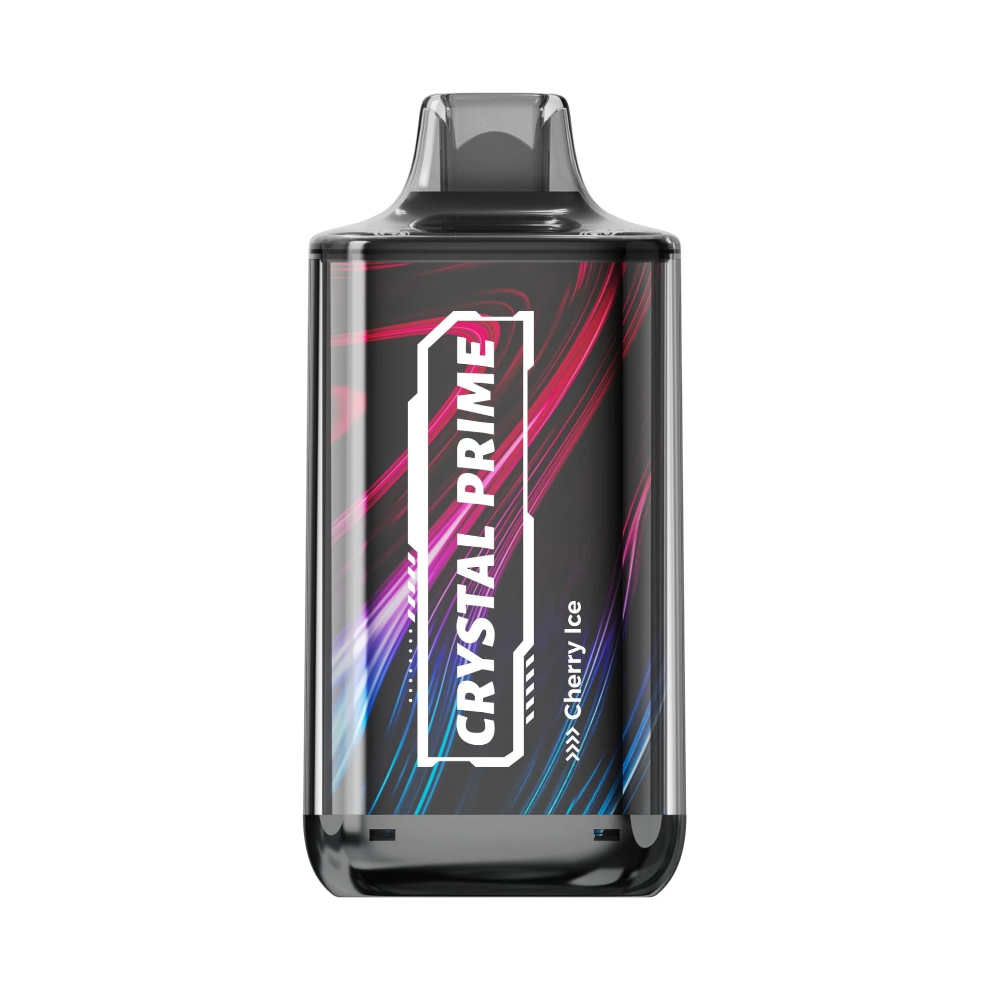 Crystal Prime Deluxe 18000 Cherry Ice vape device with colorful design on a white background