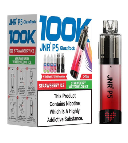 JNR P5 GlassRock 100k Refillable Vape Device