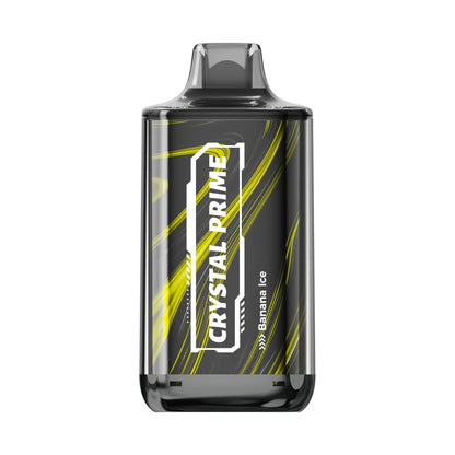Crystal Prime Deluxe 18000 Banana Ice vape device with colorful design on a white background