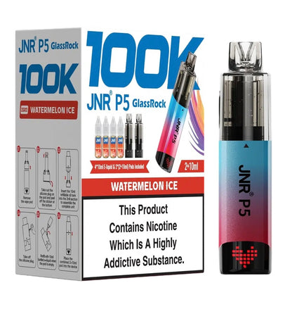 JNR P5 GlassRock 100k Refillable Vape Device