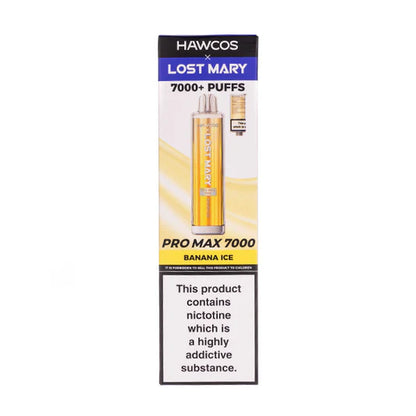 Lost mary pro max banana ice flavour