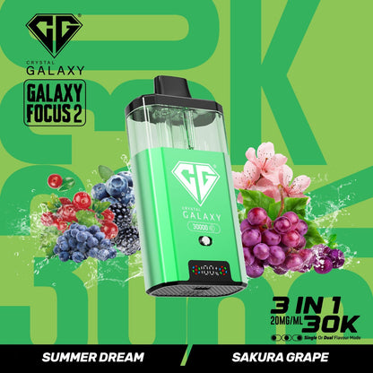Crystal Galaxy Focus 2 30000 Puffs 3 in 1