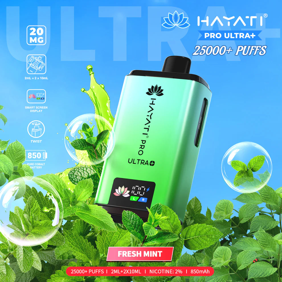 Hayati Pro Ultra Plus 25000 Puffs Pod Kit | UK's Best Vape Experience Hayati Pro Ultra Plus 25000 Puffs Pod Kit | UK's Best Vape Experience