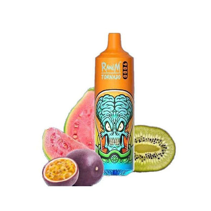 Rick and Morty 9000 Puffs Vape Kiwi passionfruit guava flavour