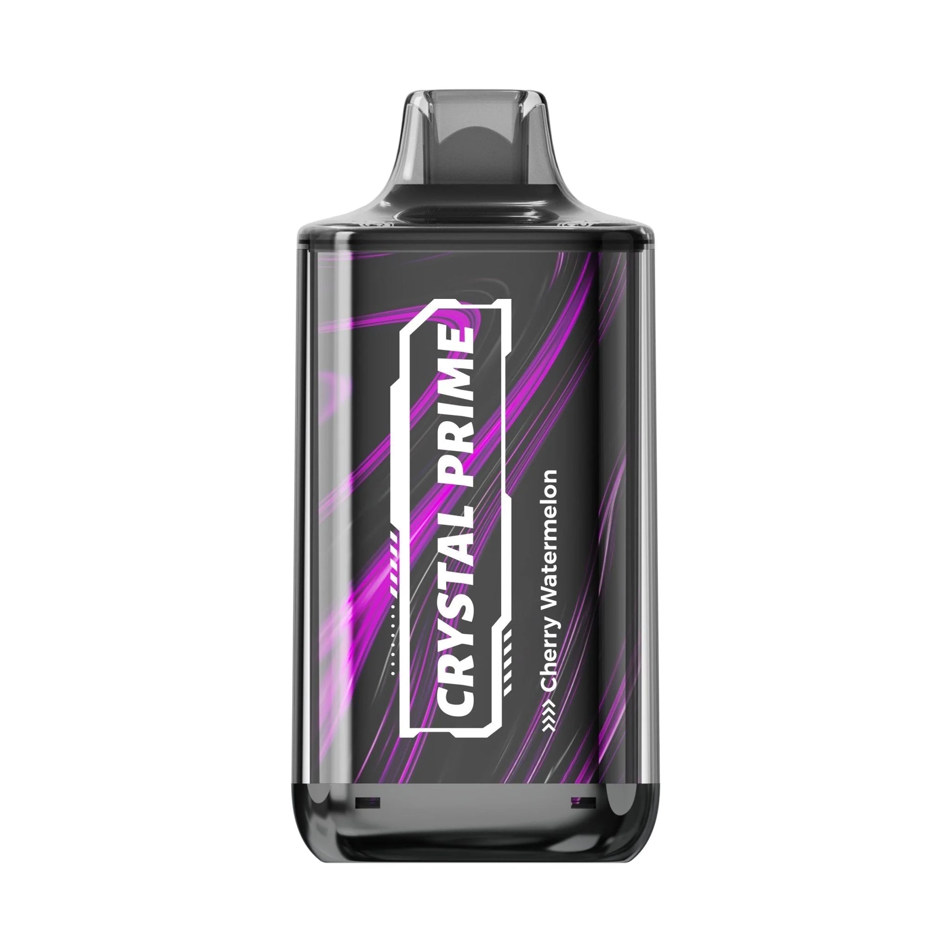 Crystal Prime Deluxe 18000 Cherry Watermelon vape device with colorful design on a white background
