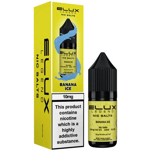 Elux Legend Nic Salts E-Liquid Banana ice Flavour