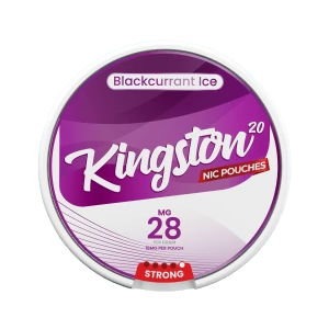 Kingston Snus Nicotine Pouches 28mg Blackcurrant Ice Flavour 