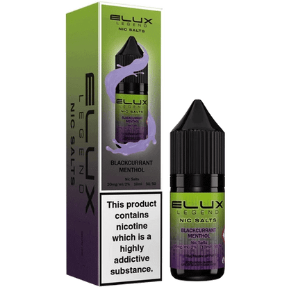 Elux Legend Nic Salts E-Liquid blackcurrent menthol Flavour