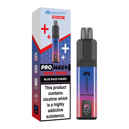 Hayati Pro Max Plus 6000 Puffs Disposable Vape Blue Razz Cherry Flavour