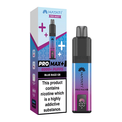 Hayati Pro Max Plus 6000 Puffs Disposable Vape Blue Razz GB Flavour