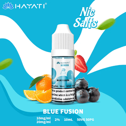 Hayati Pro Max Nic Salt E-Liquids Blue Fusion Flavour