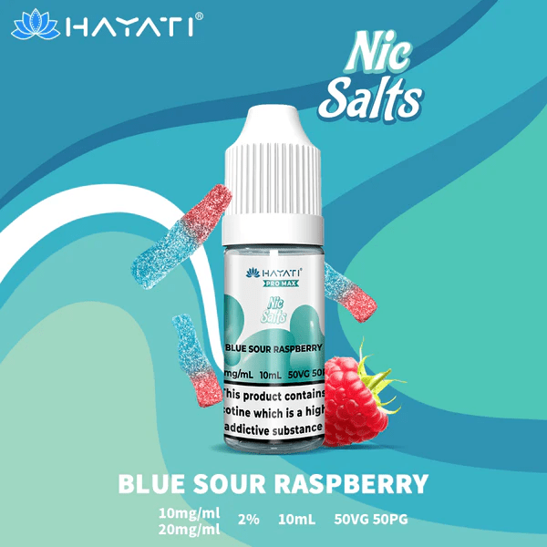 Hayati Pro Max Nic Salt E-Liquids Blue Sour Raspberry Flavour