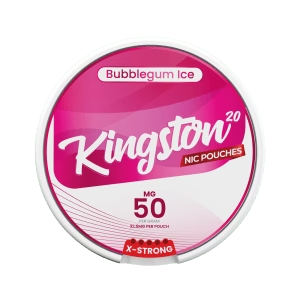 Kingston Snus Nicotine Pouches 50mg Bubblegum Ice Flavour