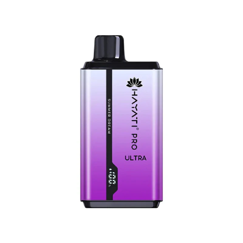 Hayati Pro Ultra 15000 Summer Dream vape device on a white background
