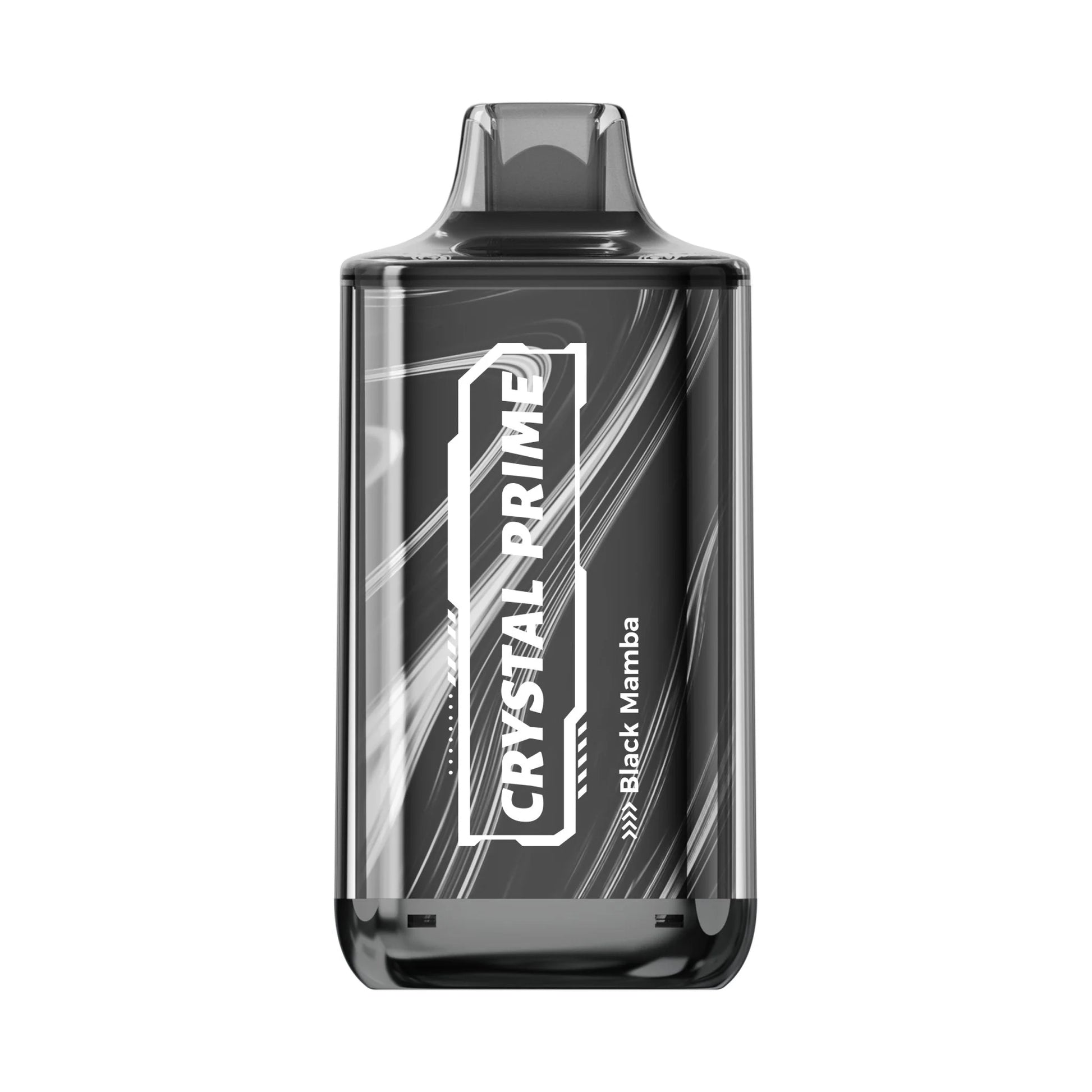 Crystal Prime Deluxe 18000 Black Mamba vape device with colorful design on a white background