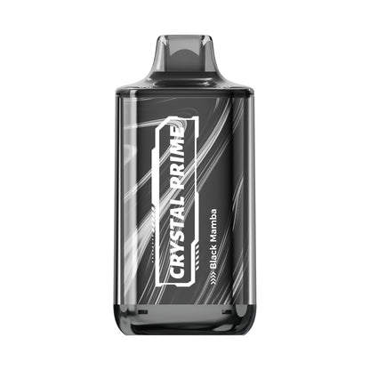 Crystal Prime Deluxe 18000 Black Mamba vape device with colorful design on a white background