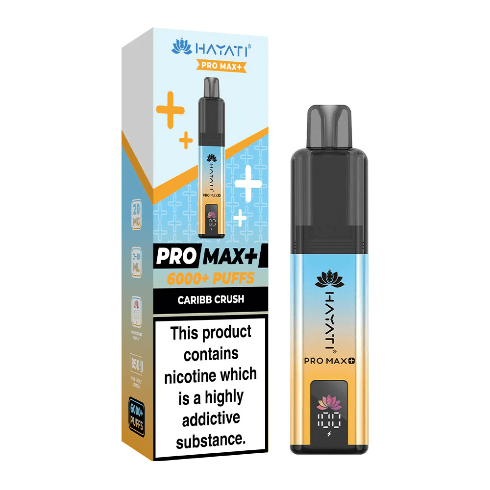 Hayati Pro Max+ Plus 6000 Puffs Disposable Vape Caribb Crush Flavour