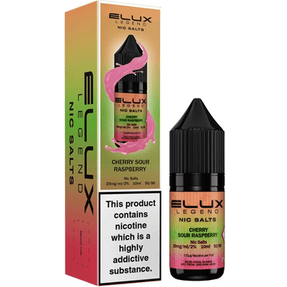 Elux Legend Nic Salts E-Liquid Cherry sour Rasberry  Flavour