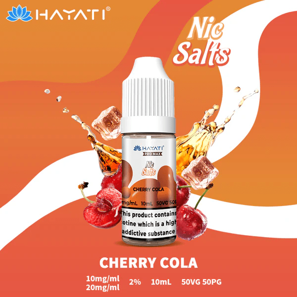 Hayati Pro Max Nic Salt E-Liquids Cherry Cola Flavour