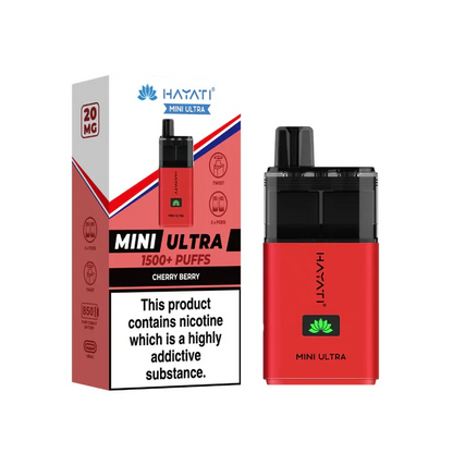 Hayati Mini Ultra 1500 Puffs  Cherry Berry Flavour
