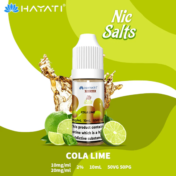 Hayati Pro Max Nic Salt E-Liquids Cola Lime Flavour