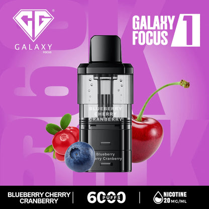 Crystal Galaxy Focus 1 6000 Prefilled Replacement Pods