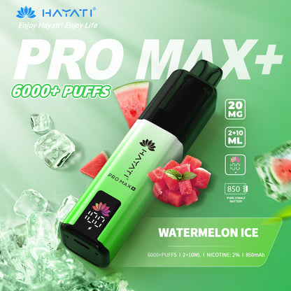 Hayati Pro Max Plus 6000 Puffs Pods & Refill Containers