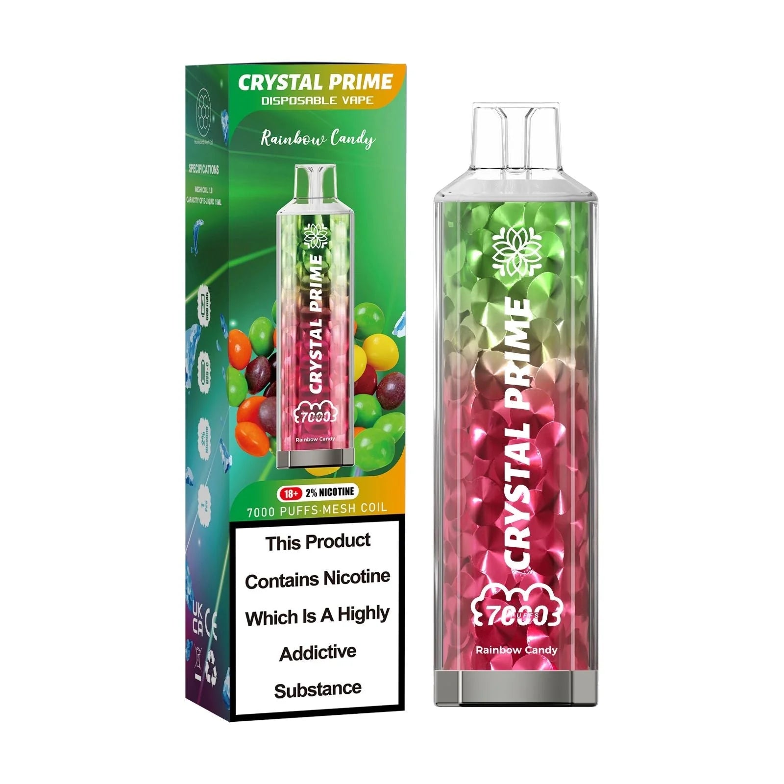 Crystal Prime 7000 Vape from 6.99 | 7000 Puffs
