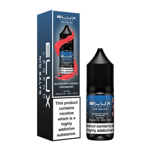 Elux Legend Nic Salts E-Liquid  Blueberry cherry cranberry flavour