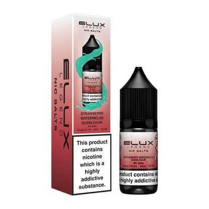 Elux Legend Nic Salts E-Liquid Strawberry watermelon bubblegum flavour