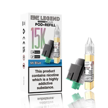 Elux Ene Legend 15k Refill Pods packaging with nicotine warning label on a white background