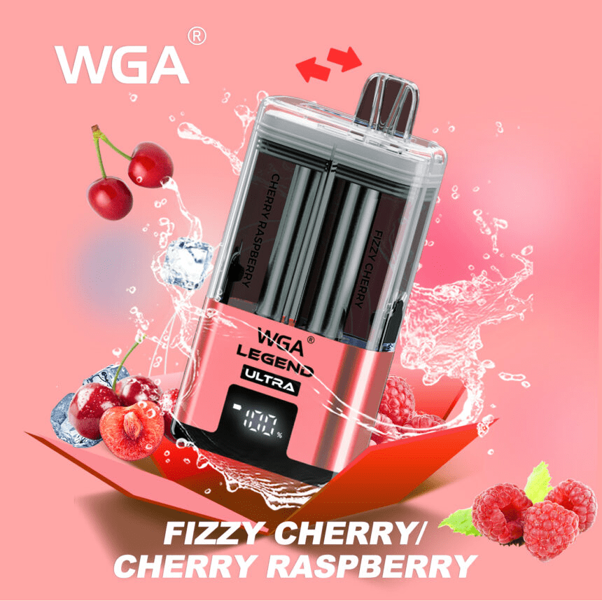 WGA Legend Ultra 30000 Puffs Fizzy Cherry & Cherry Raspberry Flavours