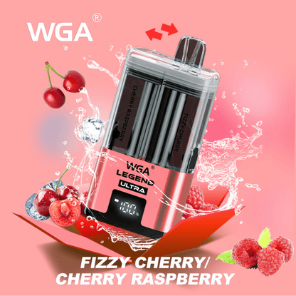 WGA Legend Ultra 30000 Puffs Fizzy Cherry & Cherry Raspberry Flavours