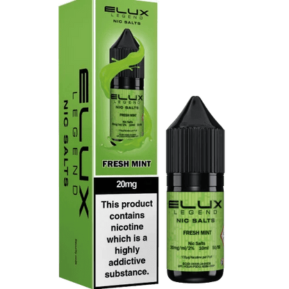 Elux Legend Nic Salts E-Liquid Fresh Mint Flavour