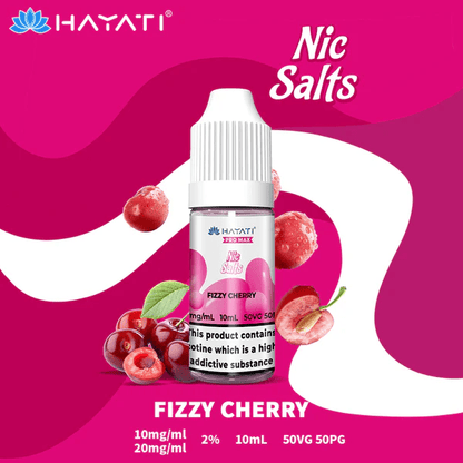 Hayati Pro Max Nic Salt E-Liquids Fizzy Cherry Flavour