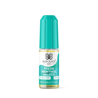 Bar Juice 5000 Nic Salts E-Liquid  Fresh Menthol Mojito Flavour