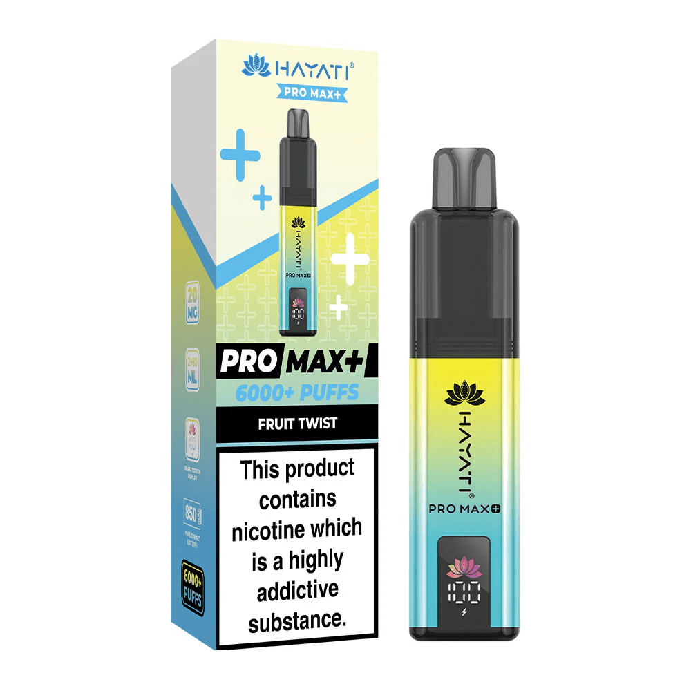 Hayati Pro Max+ Plus 6000 Puffs Disposable Vape Fruit Twist Flavour