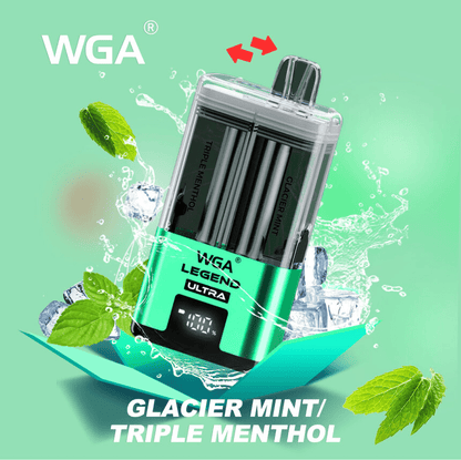 WGA Legend Ultra 30000 Puffs Glacier Mint and Triple MENTHOL FLAVOURS