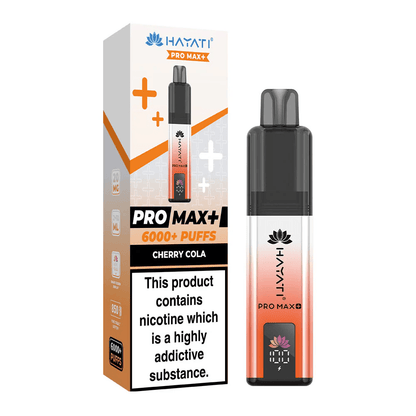 Hayati Pro Max+ Plus 6000 Puffs Disposable Vape Cherry Cola Flavour