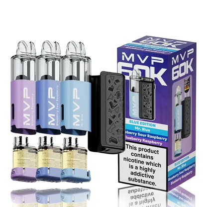 Innokin MVP 60K Puffs Prefilled Pod Kits device and packaging with colorful pods on a white background